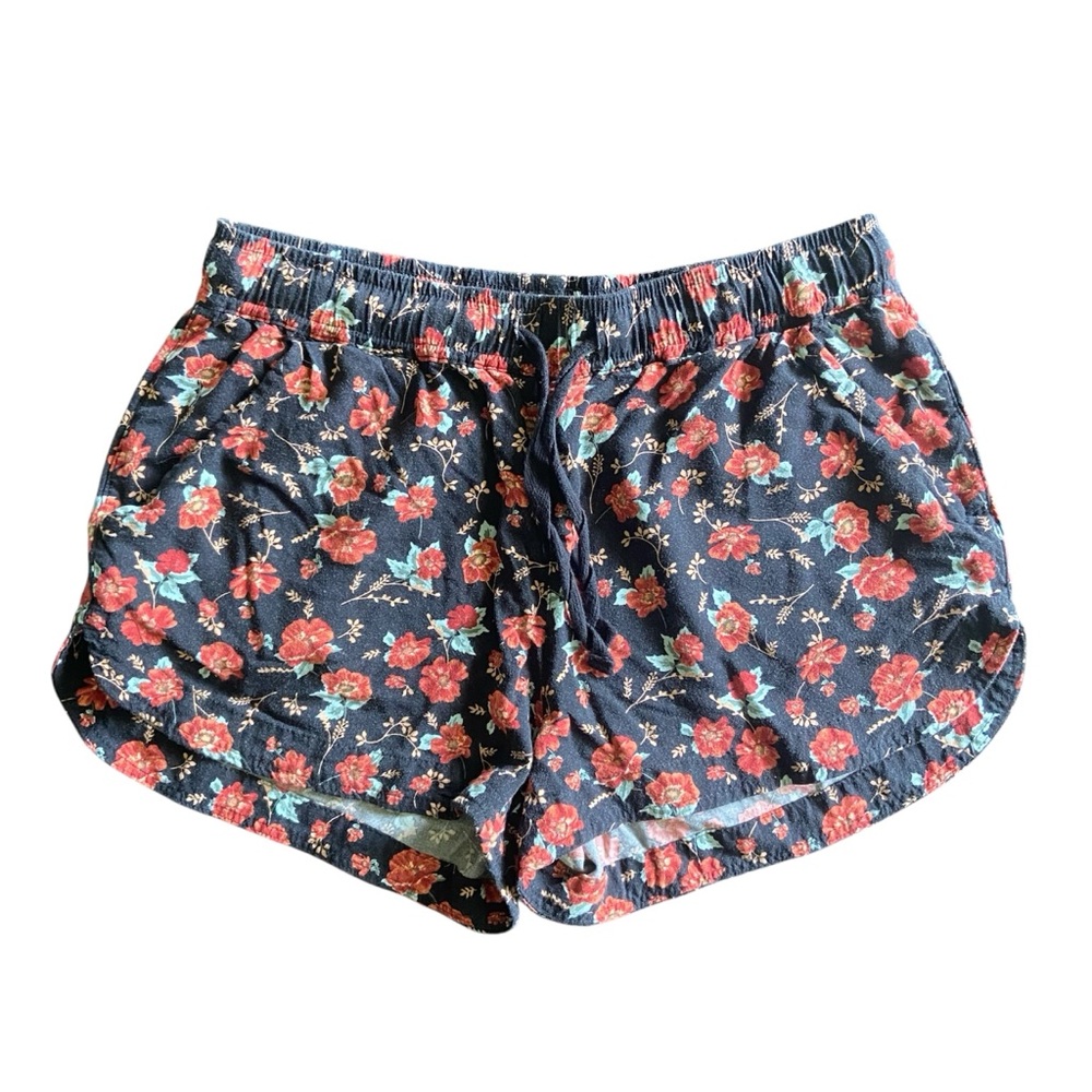 SO High Rise Floral Bohemian Women's Dolphin Shorts Pockets Size XS